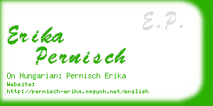 erika pernisch business card